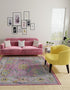 Arcadia Rugs Collection Area Rug - Eden (Pink)