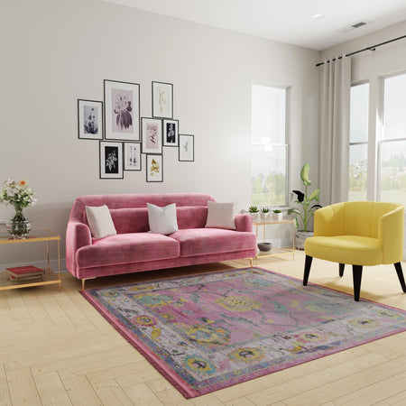 Arcadia Rugs Collection Area Rug - Eden (Pink)