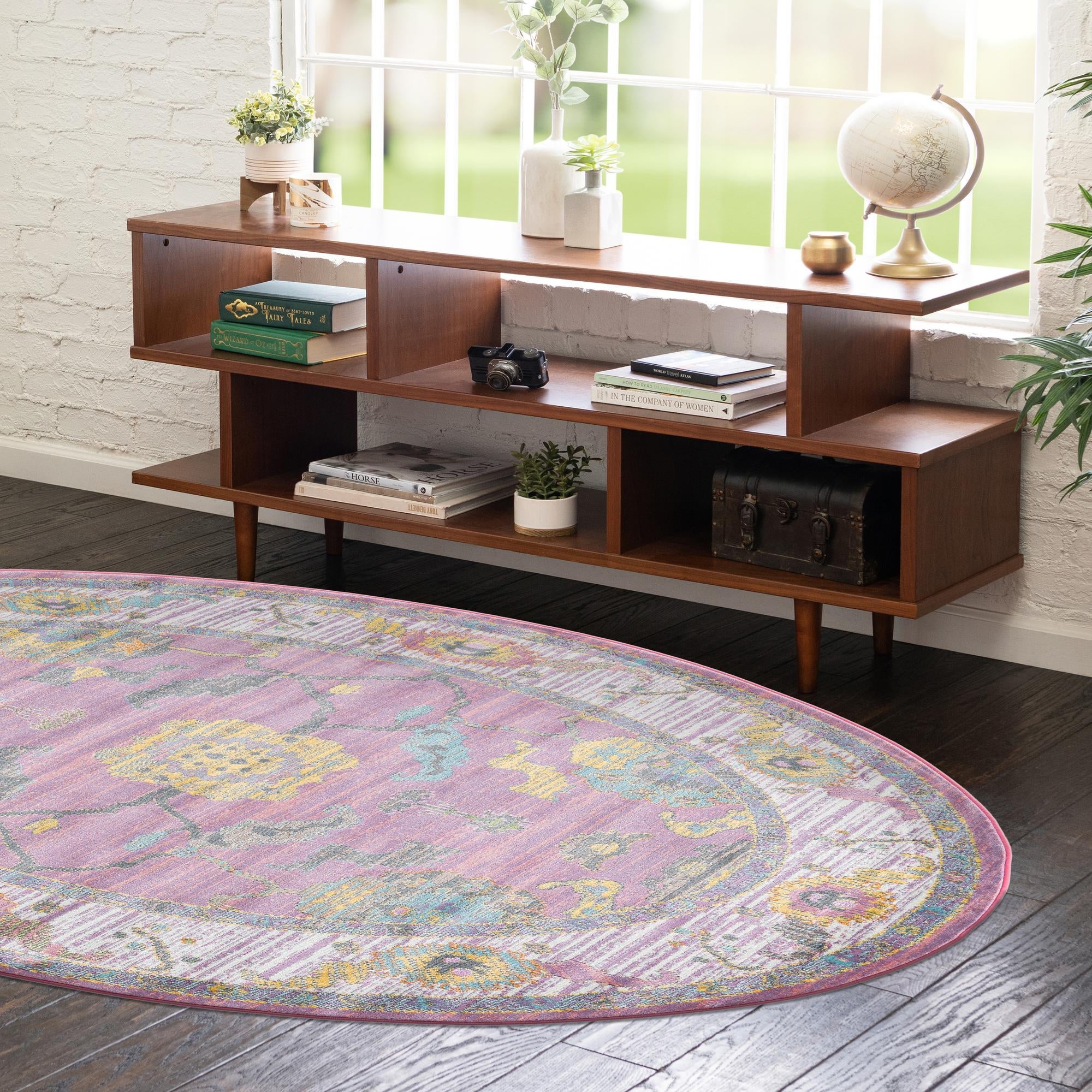 Arcadia Rugs Collection Area Rug - Eden (Pink)