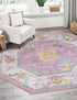 Arcadia Rugs Collection Area Rug - Eden (Pink)