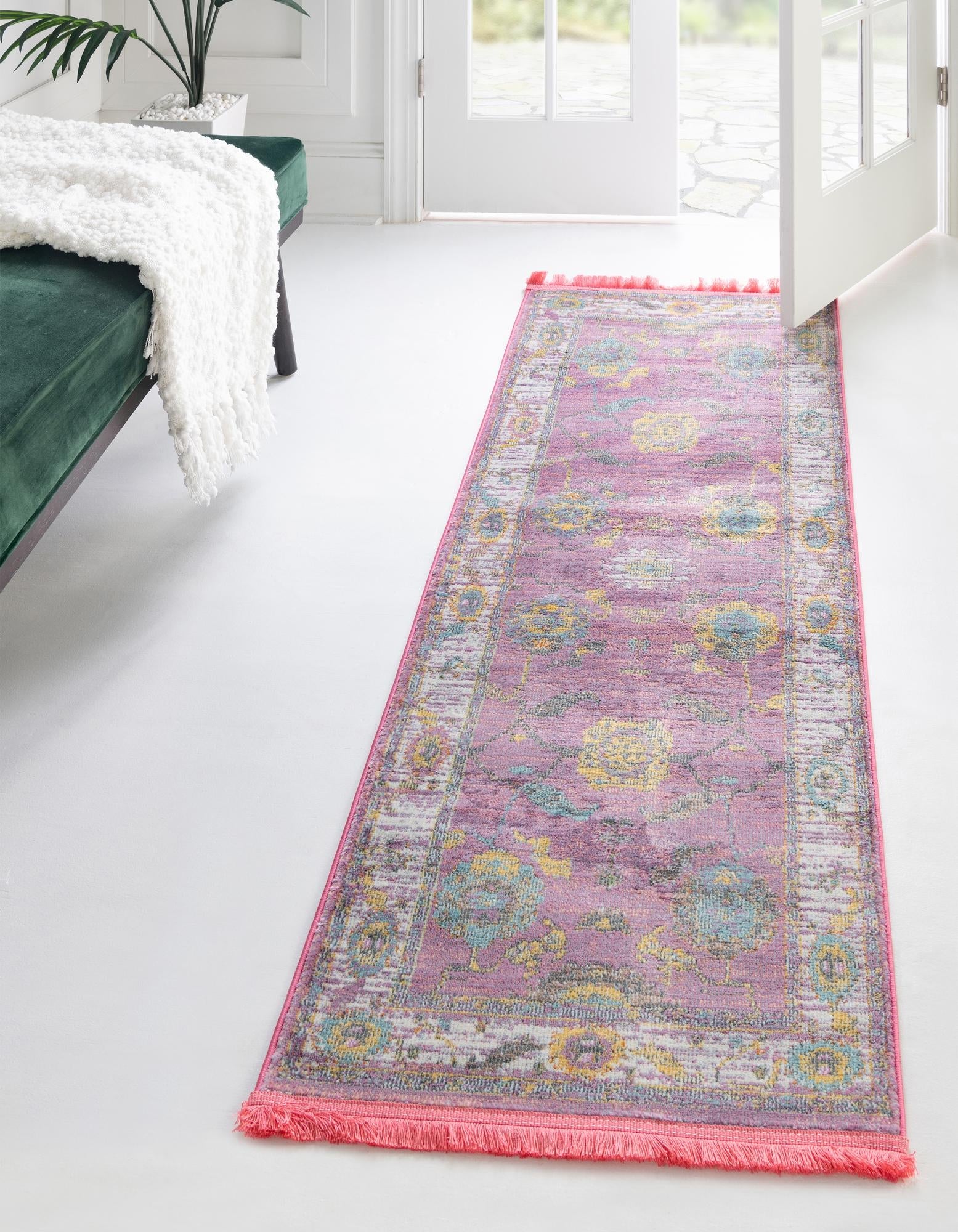 Arcadia Rugs Collection Area Rug - Eden (Pink)