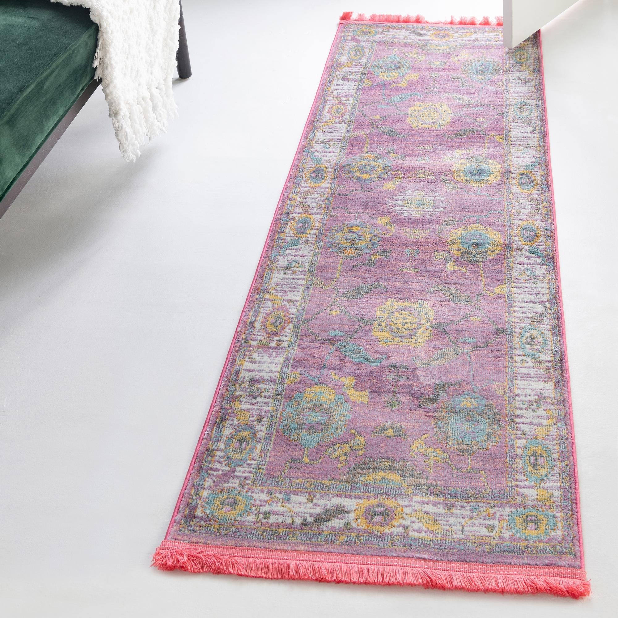 Arcadia Rugs Collection Area Rug - Eden (Pink)