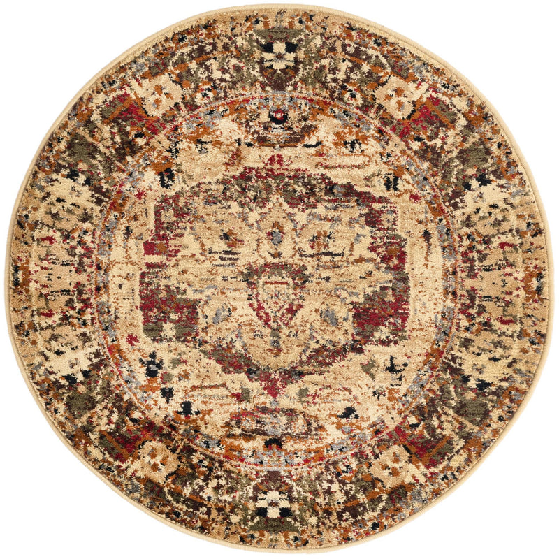 Neptune Elegance Collection Area Rug -  Thalassa Round Cream  lifestyle 12