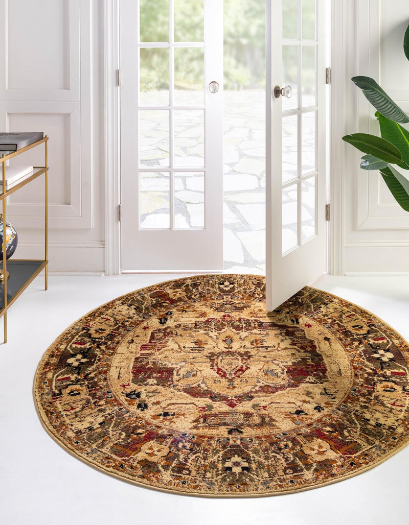 Neptune Elegance Collection Area Rug -  Thalassa Round Cream  lifestyle 16