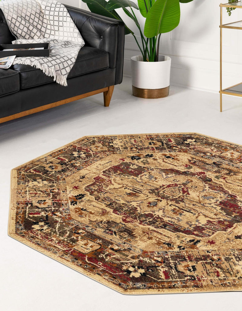 Neptune Elegance Collection Area Rug -  Thalassa Octagon Cream  lifestyle 21