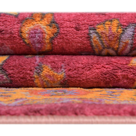 Casablanca Tapestry Collection Area Rug -  Marrakech (Berry Pink)