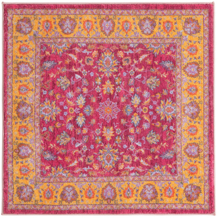 Casablanca Tapestry Collection Area Rug -  Marrakech (Berry Pink)