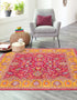 Casablanca Tapestry Collection Area Rug -  Marrakech (Berry Pink)