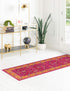 Casablanca Tapestry Collection Area Rug -  Marrakech (Berry Pink)