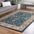 Casablanca Tapestry Collection Area Rug -  Marrakech (Egyptian Blue)