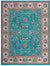 Casablanca Tapestry Collection Area Rug -  Marrakech (Arctic Aqua Blue) Rectangle Arctic Aqua Blue Main