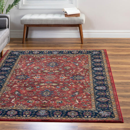 Casablanca Tapestry Collection Area Rug -  Marrakech (Classic Red)