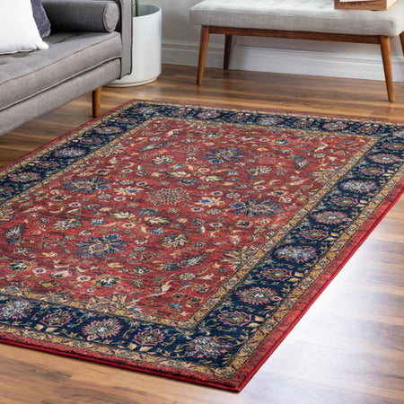 Casablanca Tapestry Collection Area Rug -  Marrakech (Classic Red)