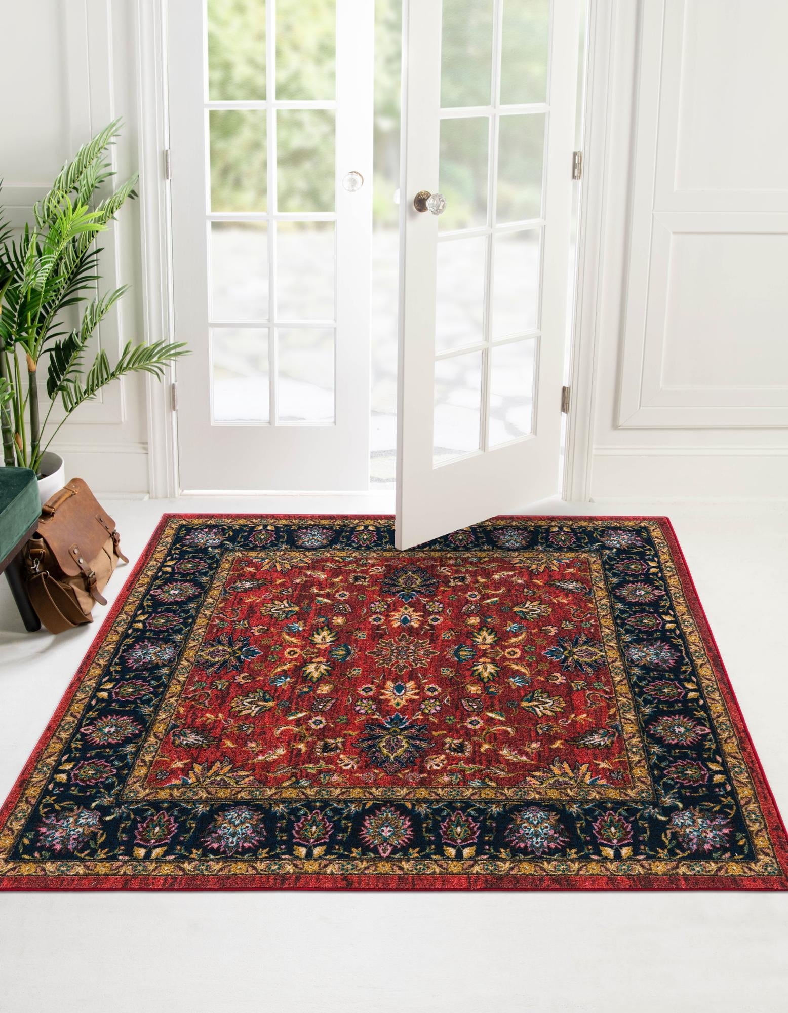 Casablanca Tapestry Collection Area Rug -  Marrakech (Classic Red)