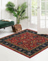 Casablanca Tapestry Collection Area Rug -  Marrakech (Classic Red)