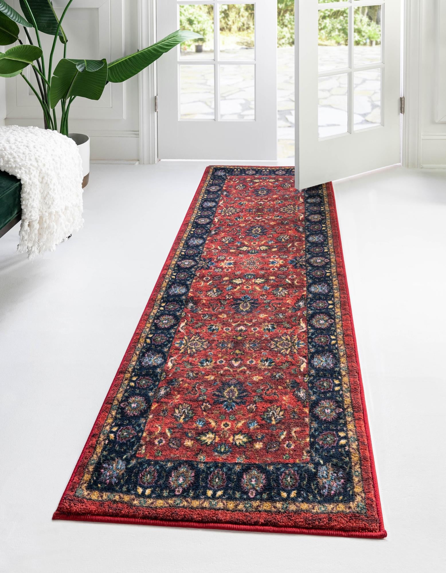 Casablanca Tapestry Collection Area Rug -  Marrakech (Classic Red)