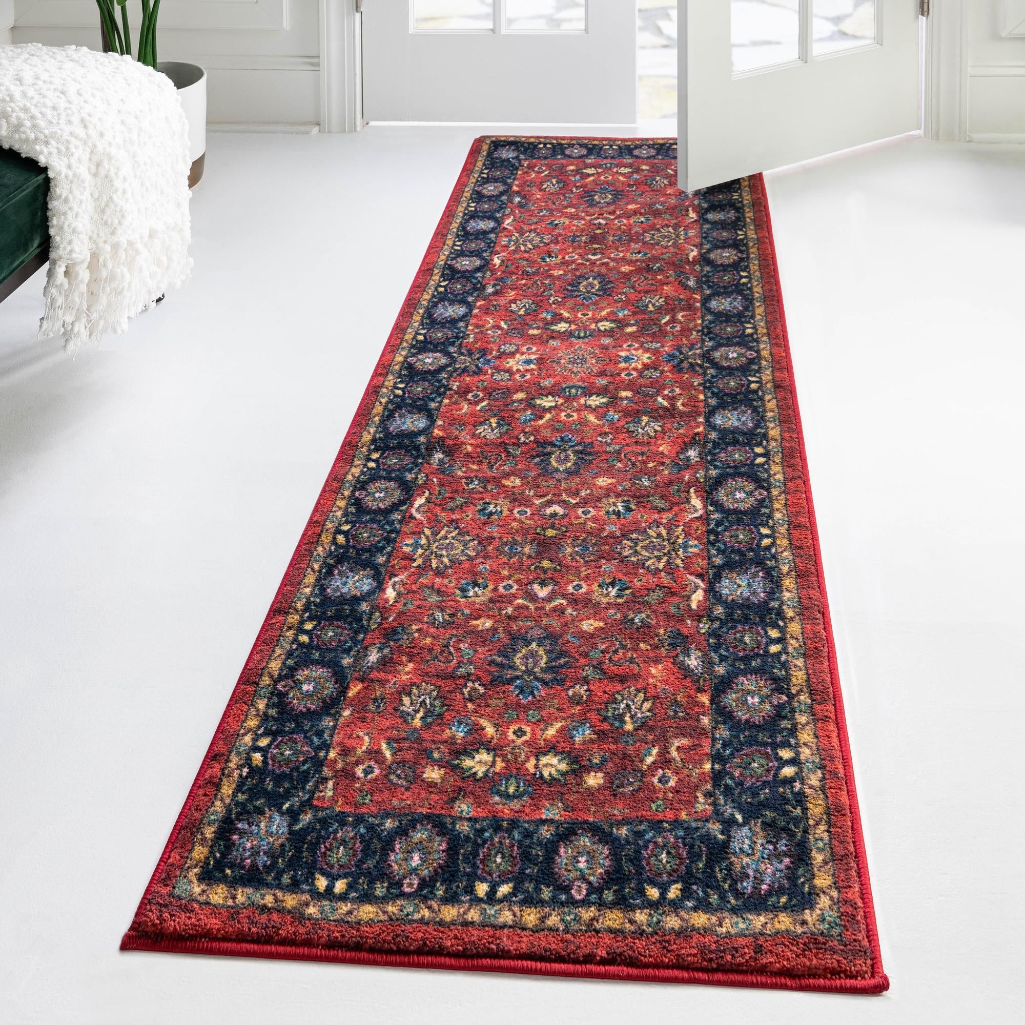 Casablanca Tapestry Collection Area Rug -  Marrakech (Classic Red)