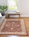 Casablanca Tapestry Collection Area Rug -  Marrakech (Coffee Brown) Rectangle Coffee Brown  lifestyle 2