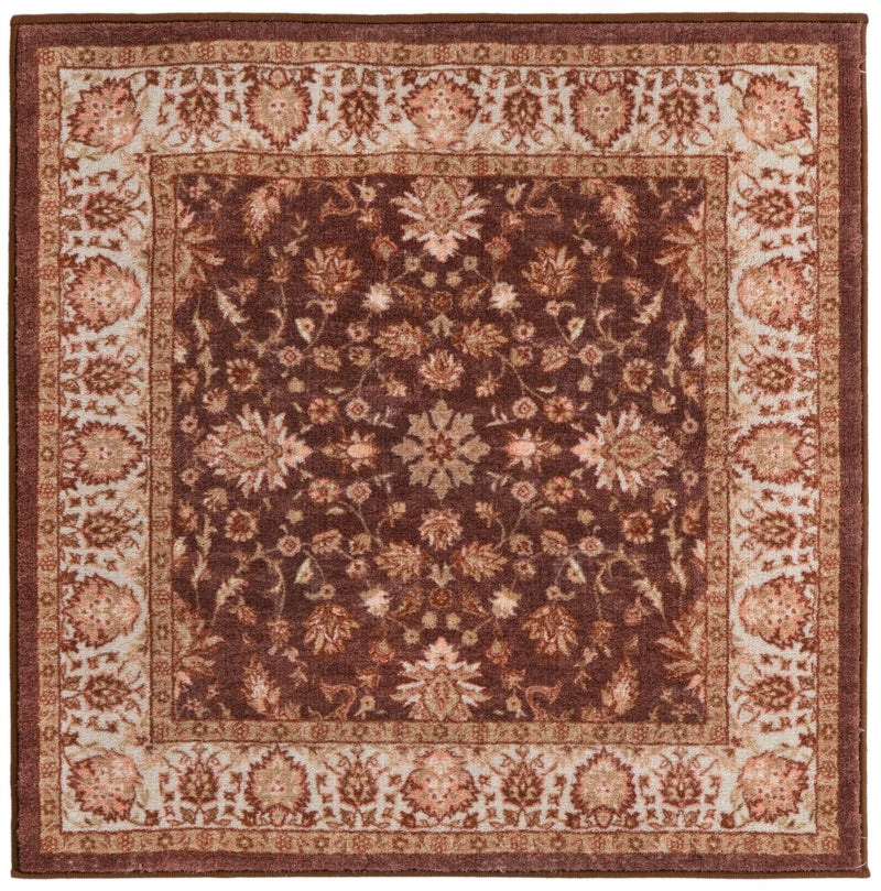 Casablanca Tapestry Collection Area Rug -  Marrakech (Coffee Brown) Square Coffee Brown  lifestyle 16