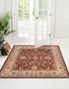 Casablanca Tapestry Collection Area Rug -  Marrakech (Coffee Brown) Square Coffee Brown  lifestyle 18