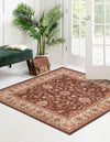 Casablanca Tapestry Collection Area Rug -  Marrakech (Coffee Brown) Square Coffee Brown  lifestyle 20