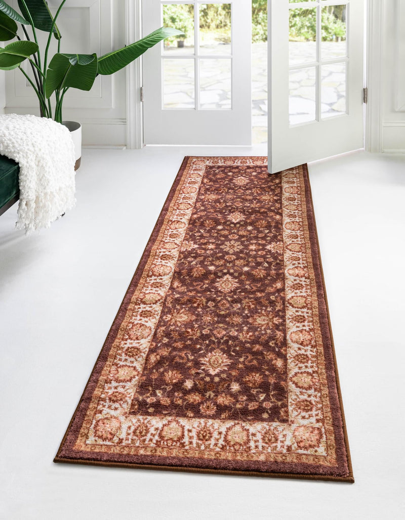 Casablanca Tapestry Collection Area Rug -  Marrakech (Coffee Brown) Runner Coffee Brown  lifestyle 19