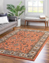 Casablanca Tapestry Collection Area Rug -  Marrakech (Salmon) Rectangle Salmon  lifestyle 3