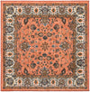 Casablanca Tapestry Collection Area Rug -  Marrakech (Salmon) Square Salmon  lifestyle 16