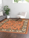 Casablanca Tapestry Collection Area Rug -  Marrakech (Salmon) Square Salmon  lifestyle 18