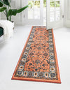 Casablanca Tapestry Collection Area Rug -  Marrakech (Salmon) Runner Salmon  lifestyle 19