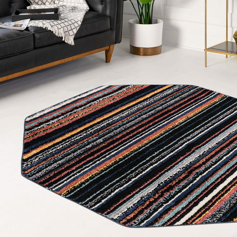 Marrakech Mosaic Collection Area Rug - Casablanca Octagon Multi  lifestyle 85