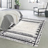 Marrakech Mosaic Collection Area Rug -  Sahara Rectangle Black and White  lifestyle 27