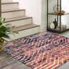 Marrakech Mosaic Collection Area Rug -  Tangier Square Rust Orange  lifestyle 72