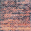 Marrakech Mosaic Collection Area Rug -  Tangier Square Rust Orange  lifestyle 31