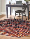 Marrakech Mosaic Collection Area Rug -  Tangier Octagon Rust Orange  lifestyle 38