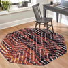 Marrakech Mosaic Collection Area Rug -  Tangier Octagon Rust Orange  lifestyle 71