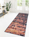 Marrakech Mosaic Collection Area Rug -  Tangier Runner Rust Orange  lifestyle 36