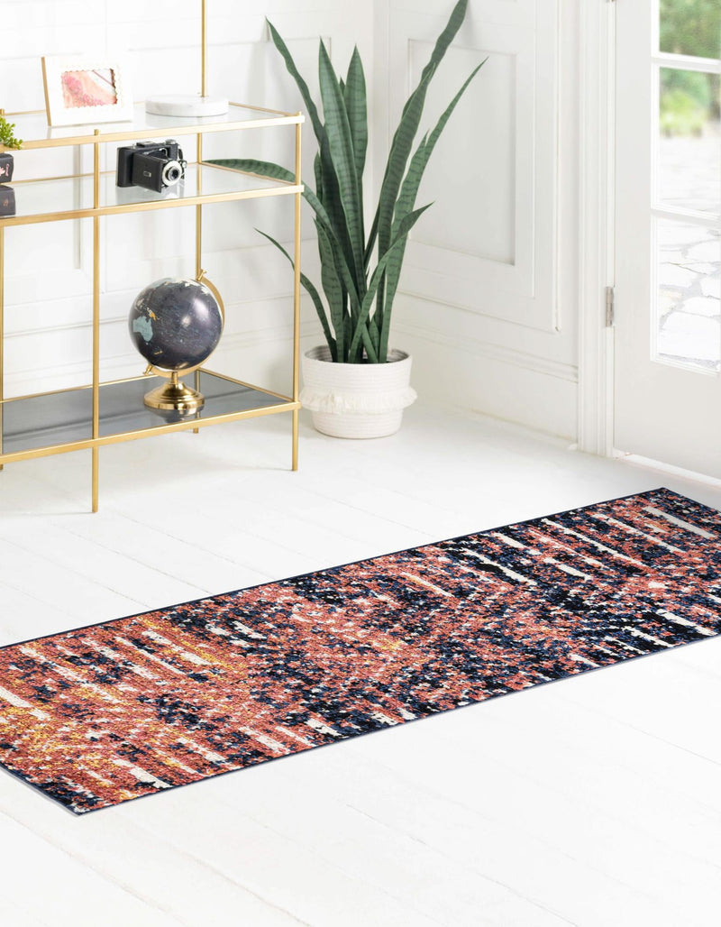 Marrakech Mosaic Collection Area Rug -  Tangier Runner Rust Orange  lifestyle 39