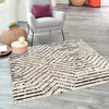 Marrakech Mosaic Collection Area Rug -  Tangier Square Black and White  lifestyle 50