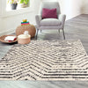 Marrakech Mosaic Collection Area Rug -  Tangier Square Black and White  lifestyle 54