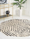 Marrakech Mosaic Collection Area Rug -  Tangier Octagon Black and White  lifestyle 39