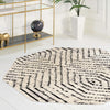 Marrakech Mosaic Collection Area Rug -  Tangier Octagon Black and White  lifestyle 51