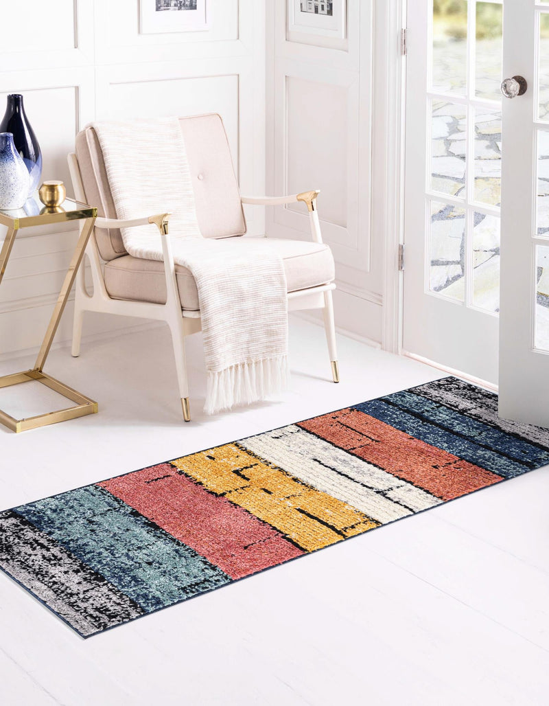 Marrakech Mosaic Collection Area Rug -  Fez Runner Multi  lifestyle 24