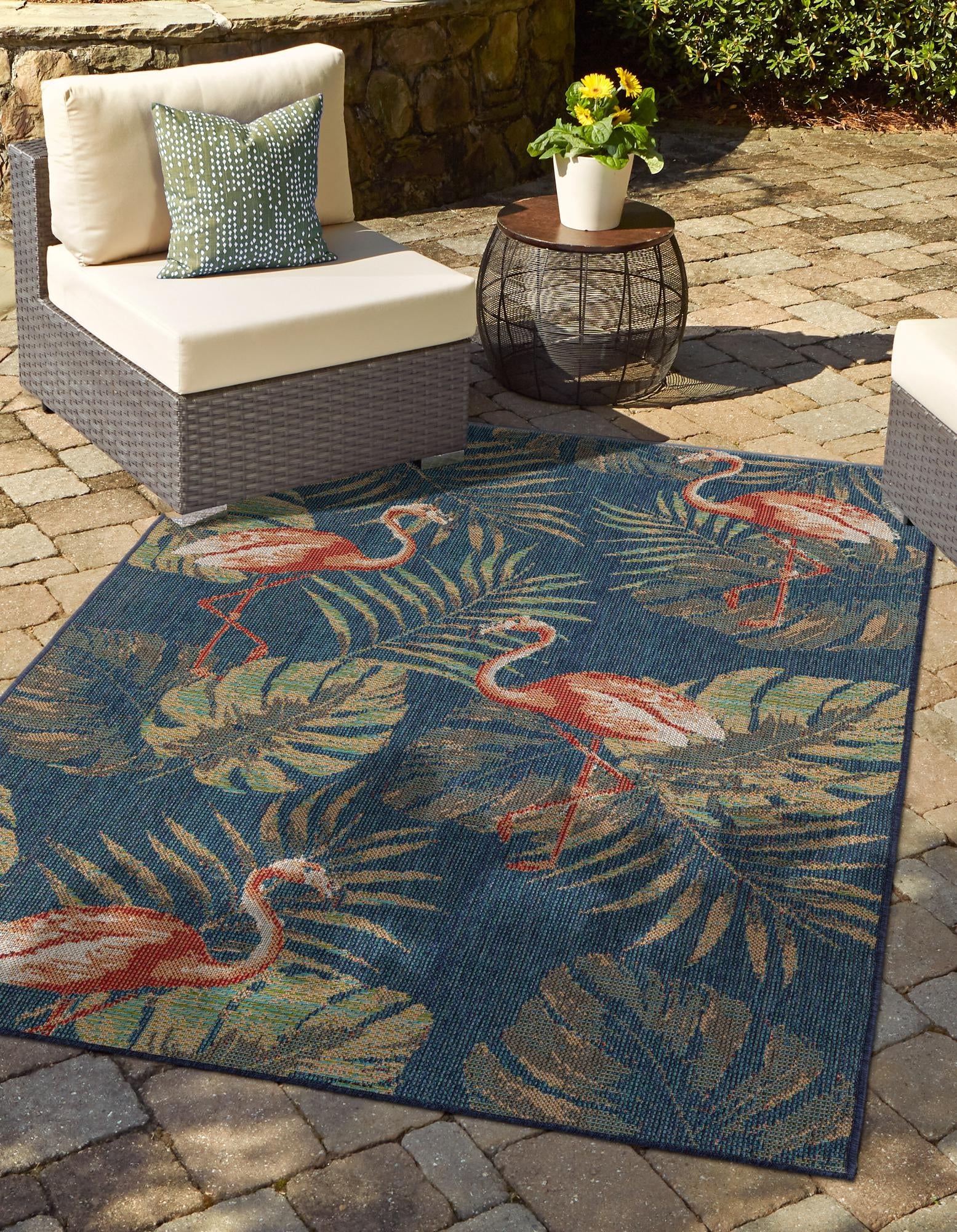 Coastal Terrace Collection Area Rug - Seabreeze