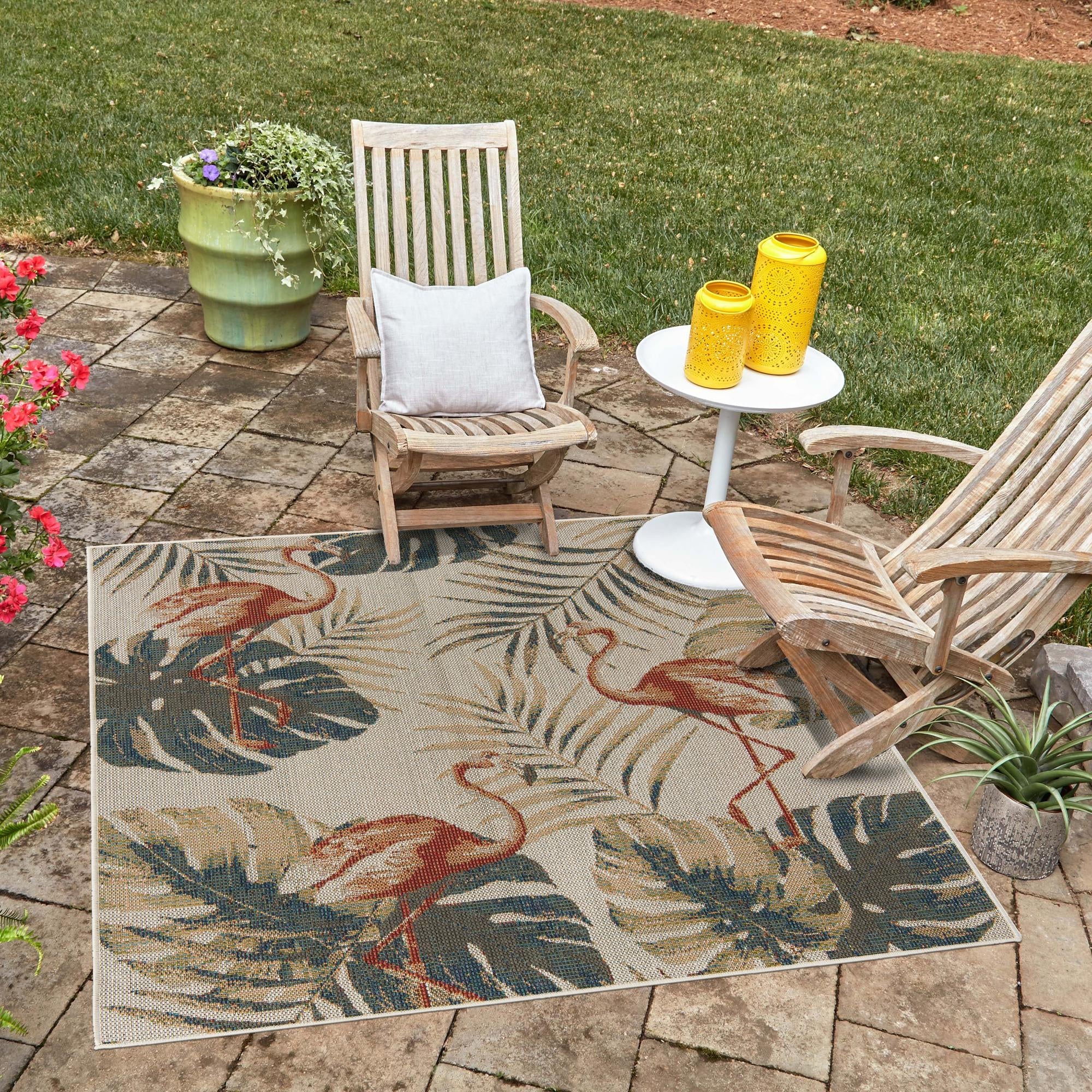 Coastal Terrace Collection Area Rug - Seabreeze