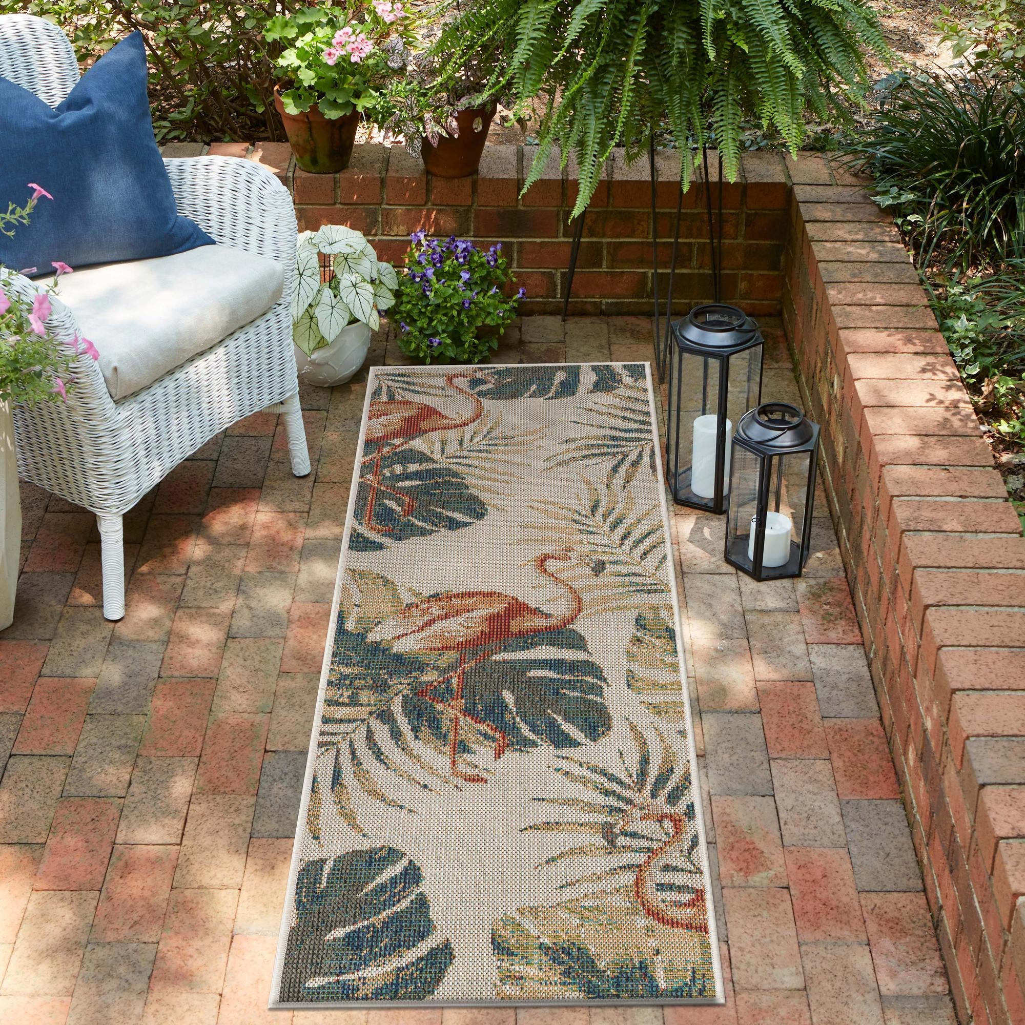 Coastal Terrace Collection Area Rug - Seabreeze