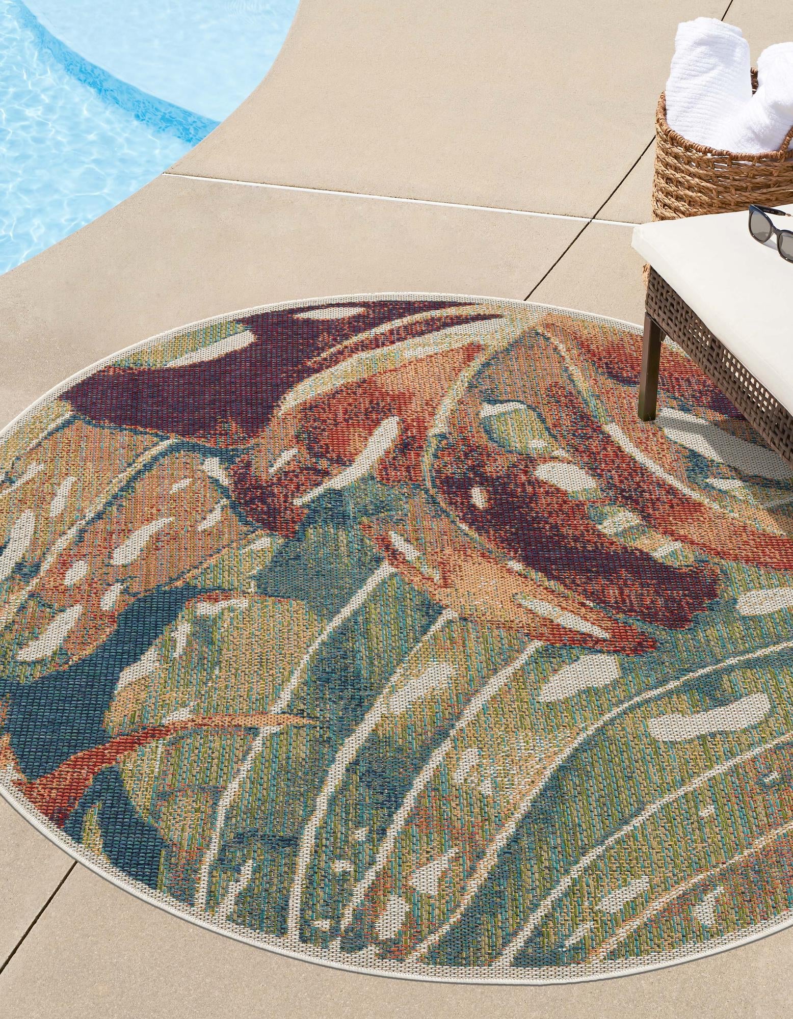 Coastal Terrace Collection Area Rug -  Wavecrest