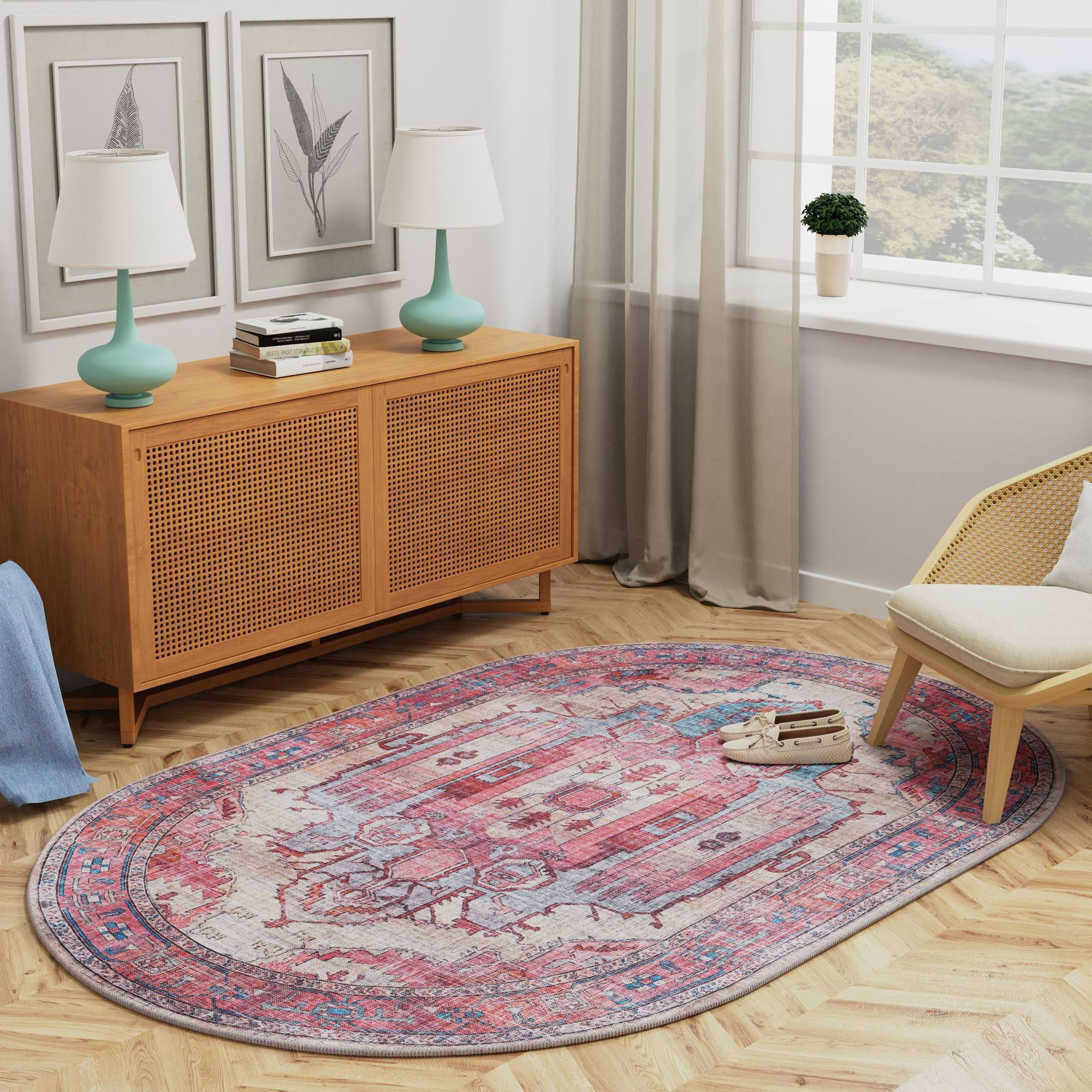 Zahara Oasis Collection Area Rug - Sahara