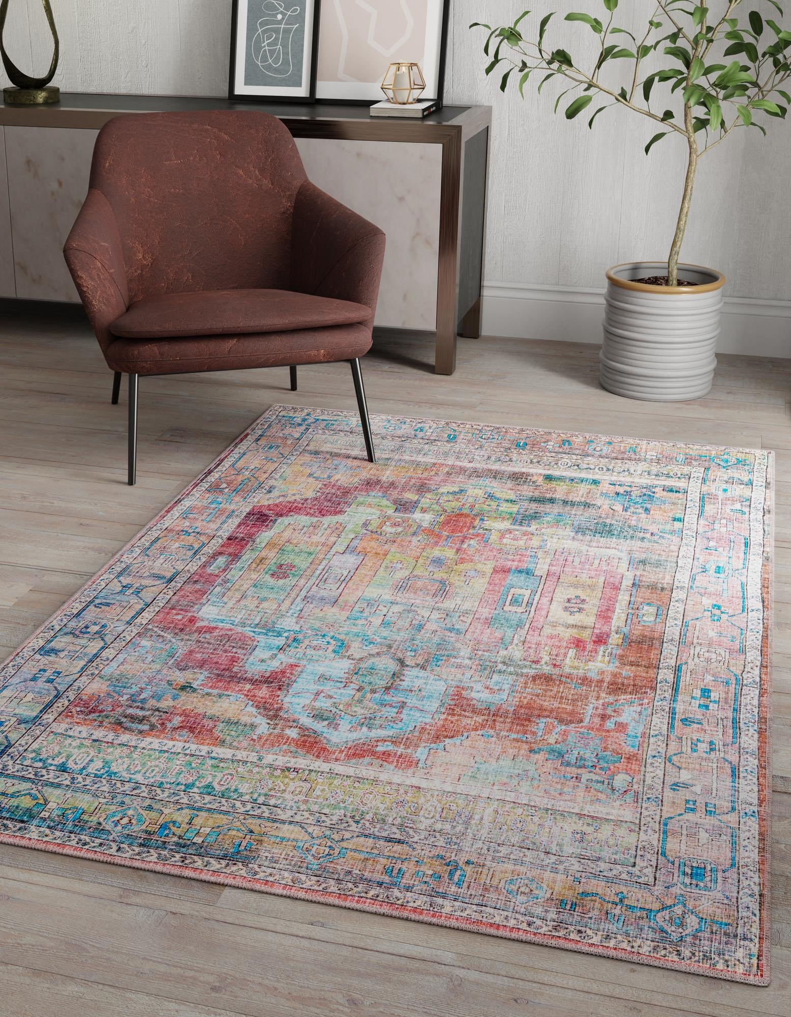 Zahara Oasis Collection Area Rug - Sahara