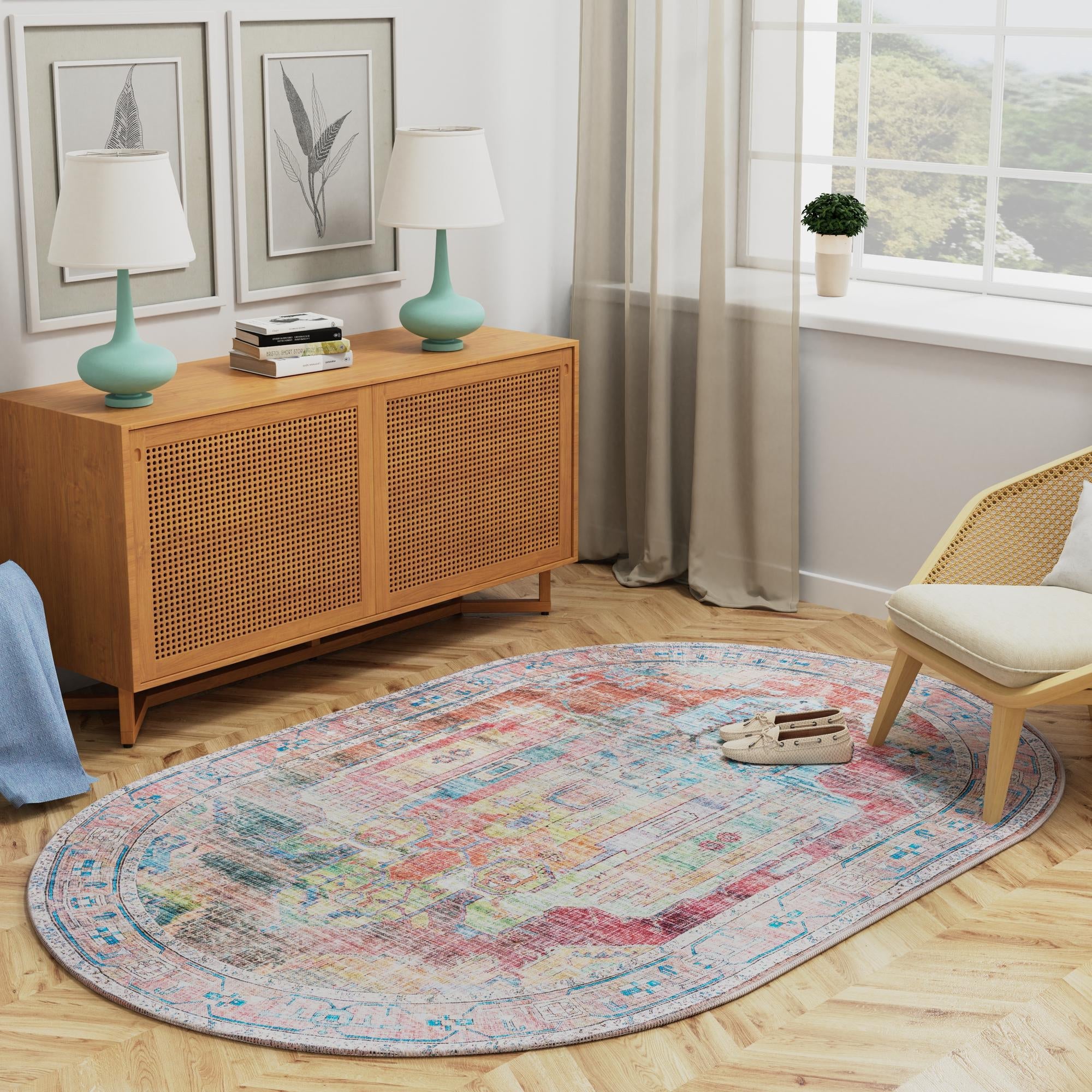 Zahara Oasis Collection Area Rug - Sahara